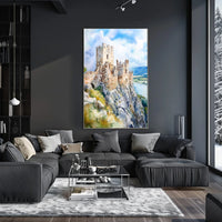 Slovakia Devin Castle Ruins Scenic View Wall Decor Poster