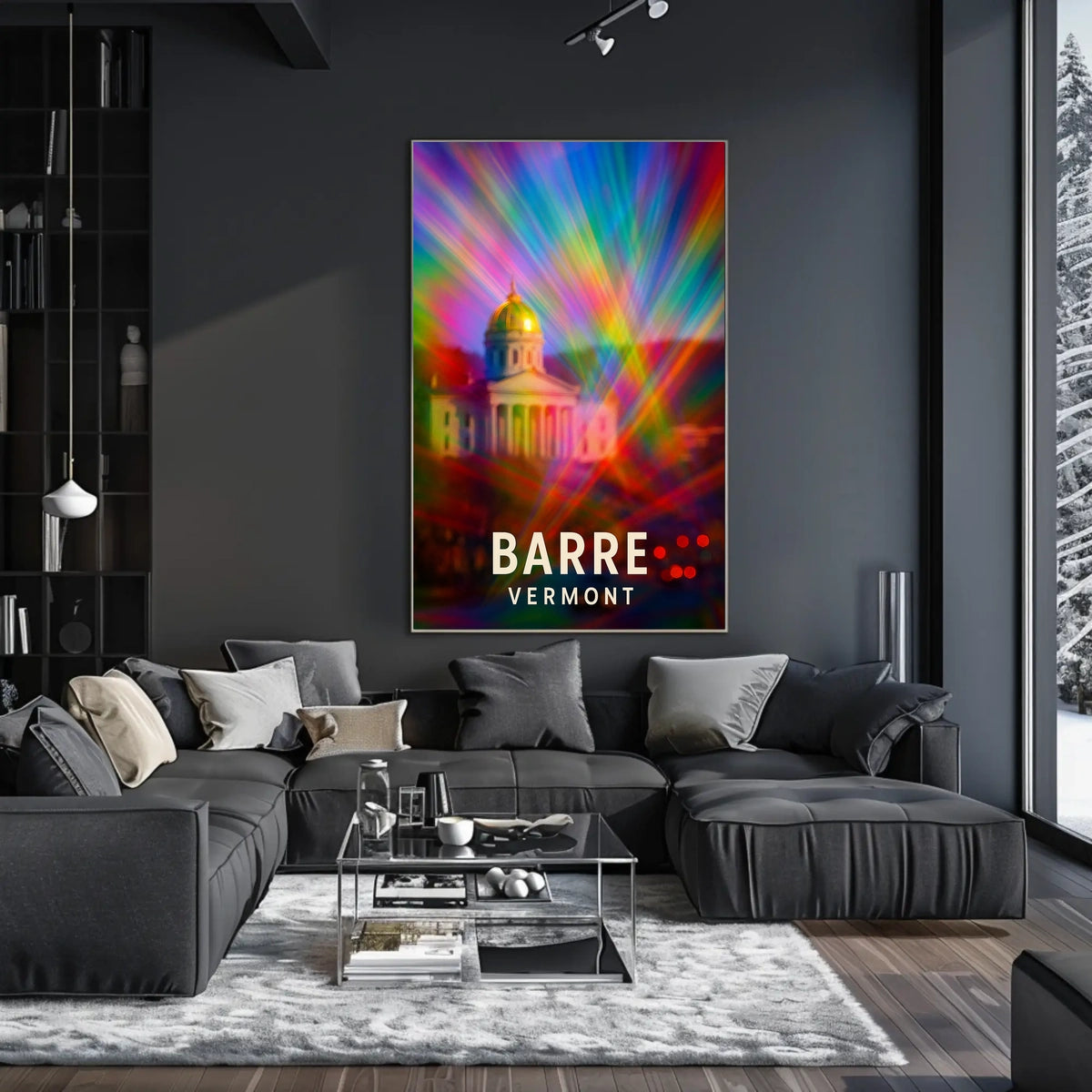 Barre, Vermont A Colorful Perspective Poster
