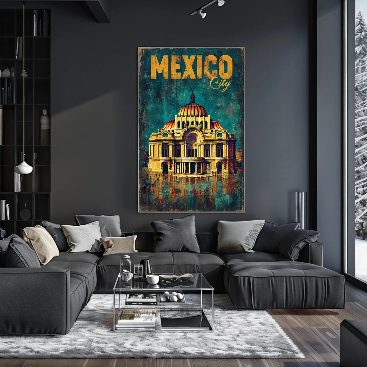 Mexico City Architectural Poster