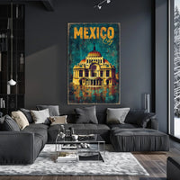 Mexico City Architectural Poster