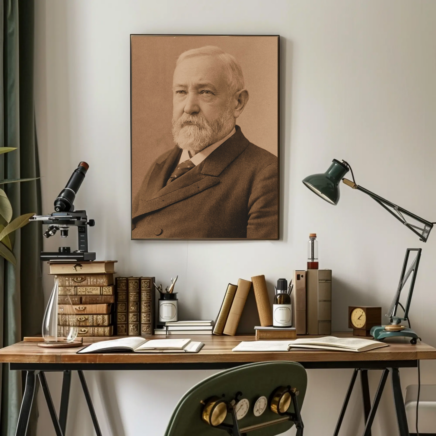 Benjamin Harrison 23rd President Sepia Photo