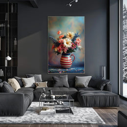 Vibrant Floral Bouquet Artwork For Home Decor Poster
