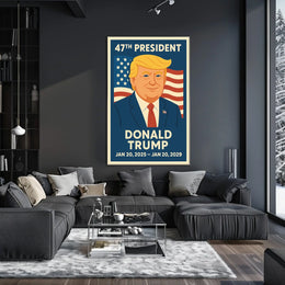 Patriotic American Presidency Modern Political Art Poster