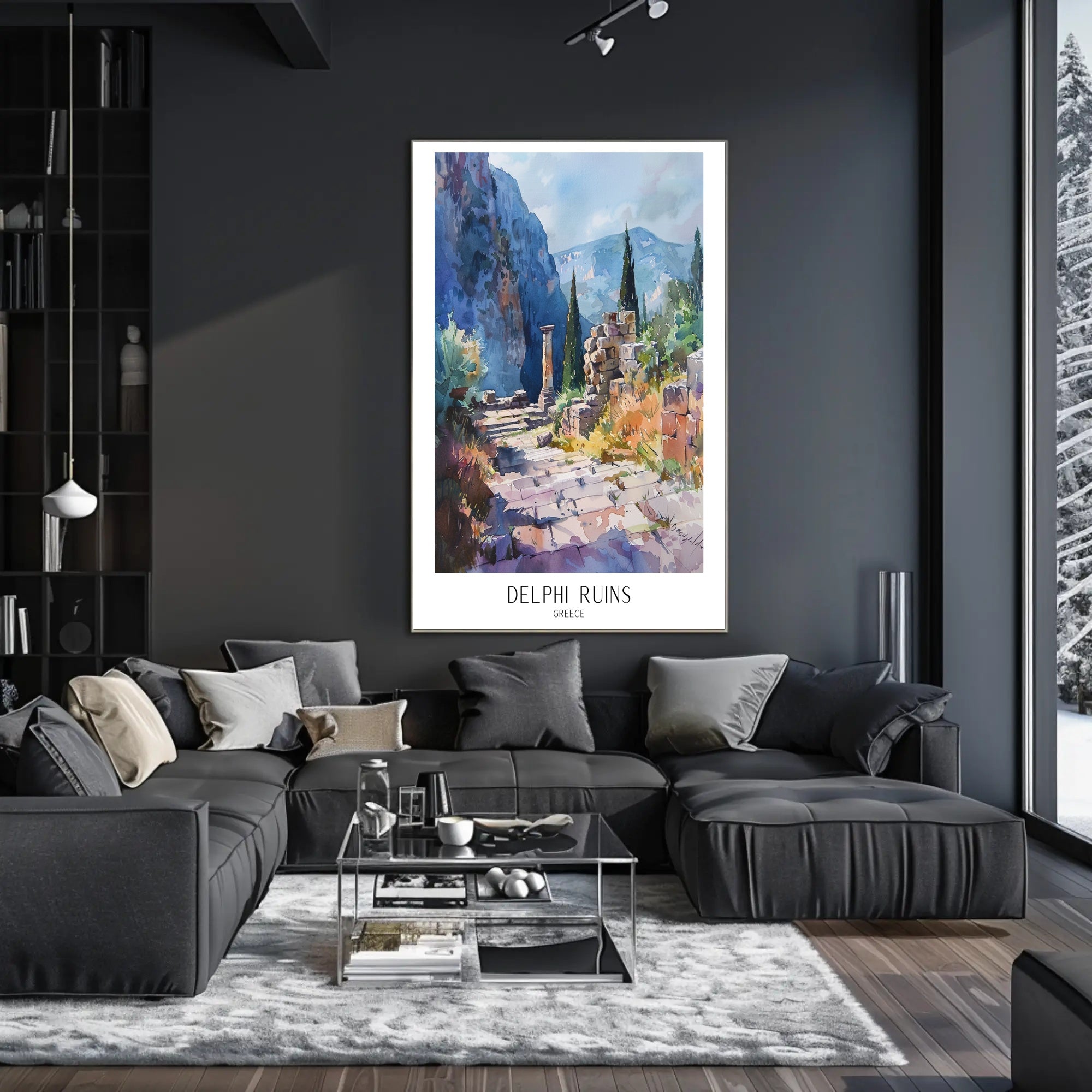 Delphi Ruins Poster PosterGoat