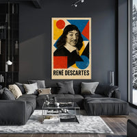Rene Descartes Enlightenment Philosophy Art Poster