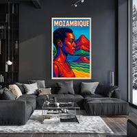 Vibrant Portrait Of Mozambique Poster