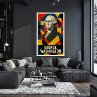 George Washington 1st President of the United States Abstract Pop Poster