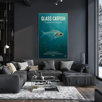 Glass Catfish Kryptopterus vitreolus Poster PosterGoat