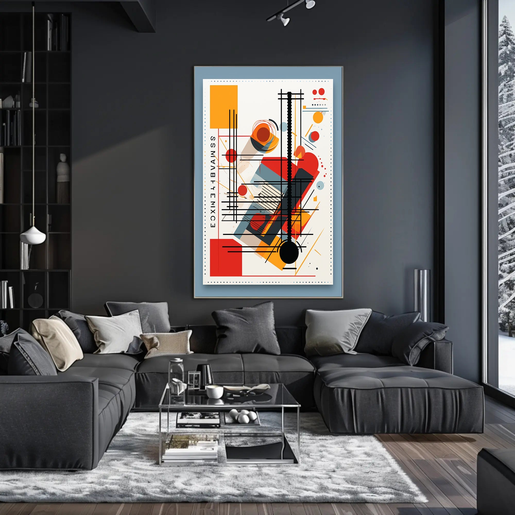 Abstract Geometric Design Abstract Poster