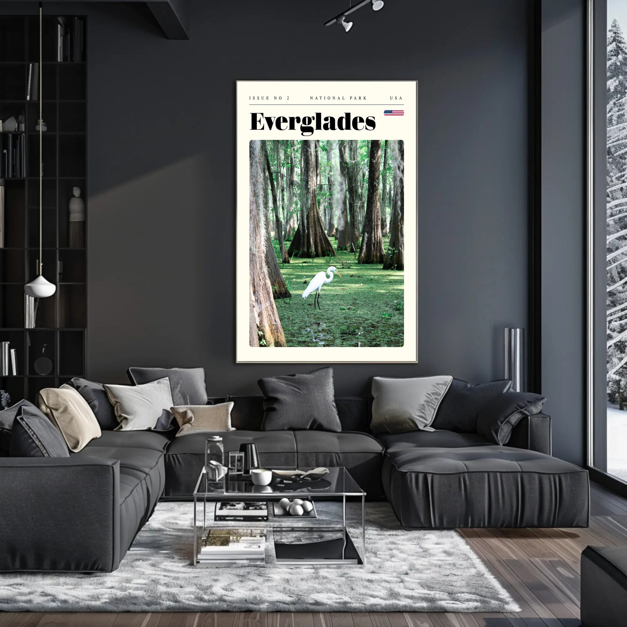Everglades National Park Travel Poster Scenic Print