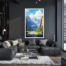 Kings Canyon National Park Scenic Poster Print