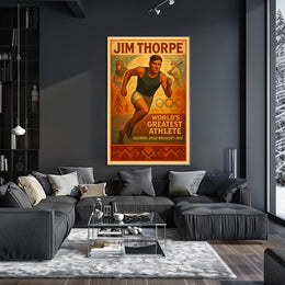 Jim Thorpe Legendary Athlete Poster