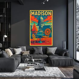 Madison Capitol Scene Poster