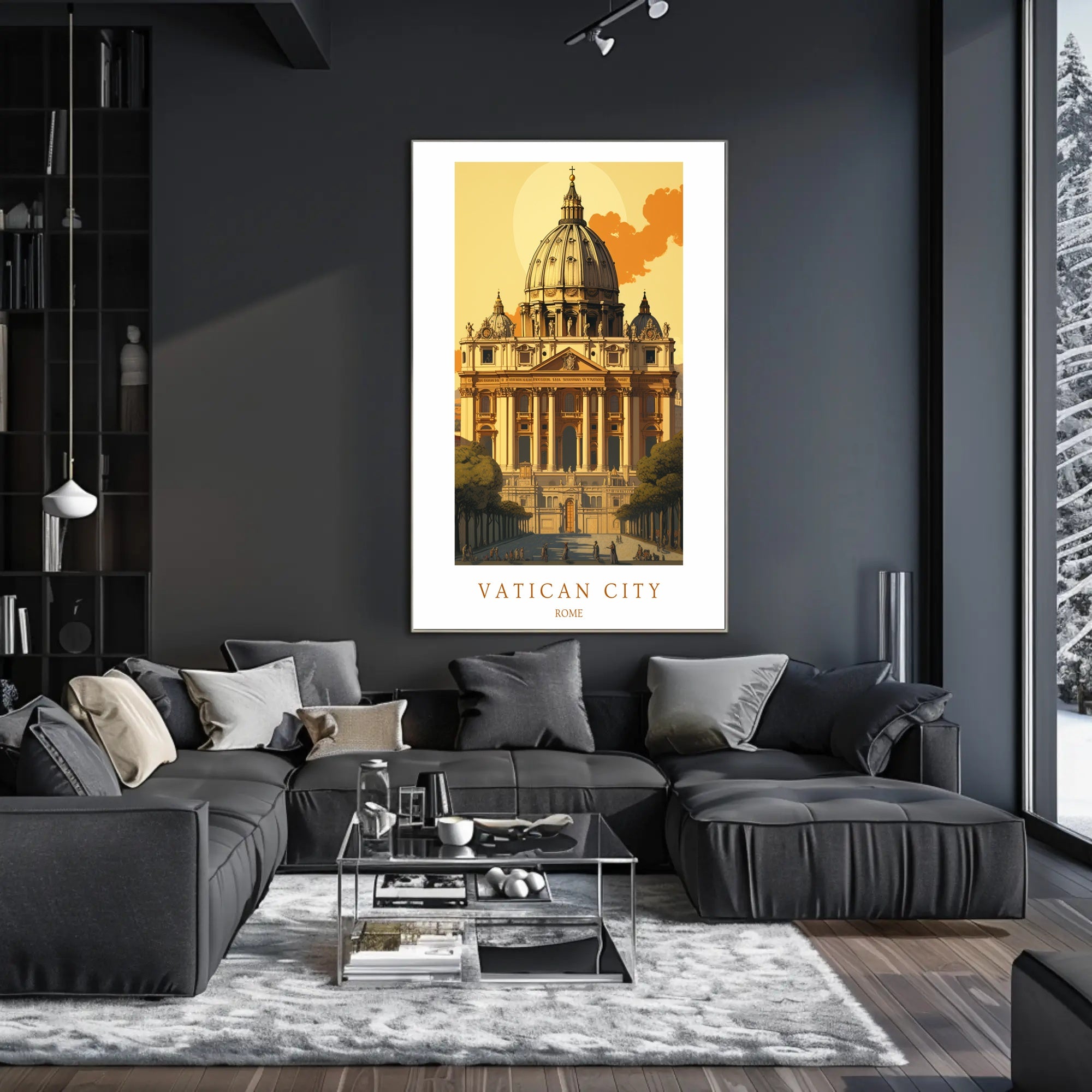 Vatican City Architectural Poster PosterGoat
