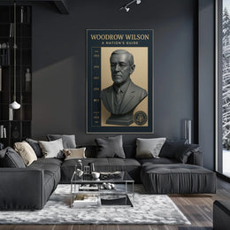 Woodrow Wilson Bust Vintage Historical or Presidential Poster