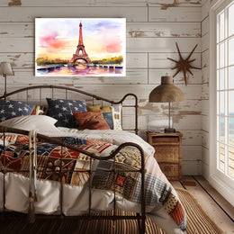 Eiffel Tower at Sunset Poster PosterGoat