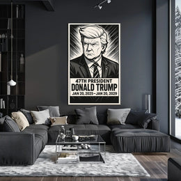 Donald Trump 47th President Poster