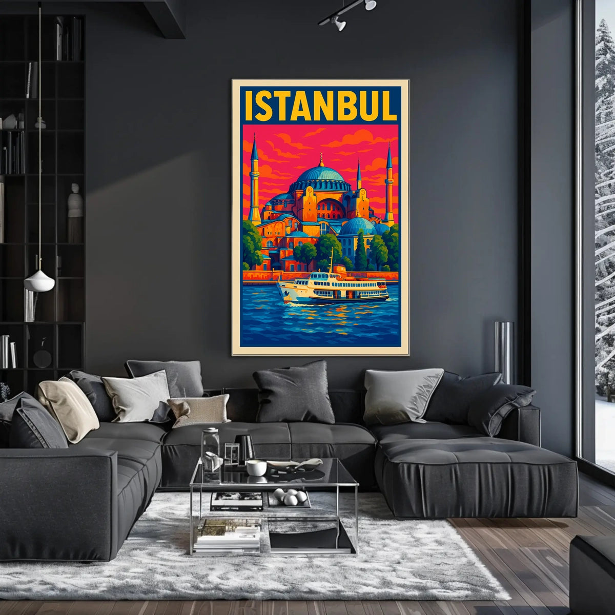 Istanbul A Vibrant Cityscape Poster