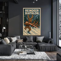 Reindeer Biathlon Poster