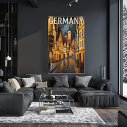 Charming Streets of Germany Poster