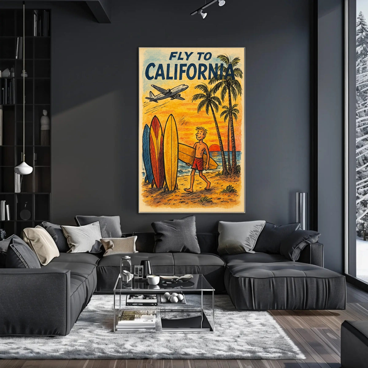 Fly to California Poster