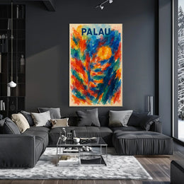 Palau A Vibrant Impression Poster