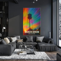 Broken Arrow Oklahoma Minimalist Travel Poster