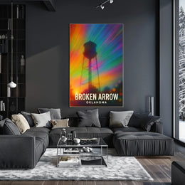 Broken Arrow Oklahoma Minimalist Travel Poster