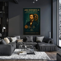 Tribute to Pioneering Spirit in Historical Poster