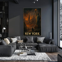 New York A Dramatic Skyline Poster
