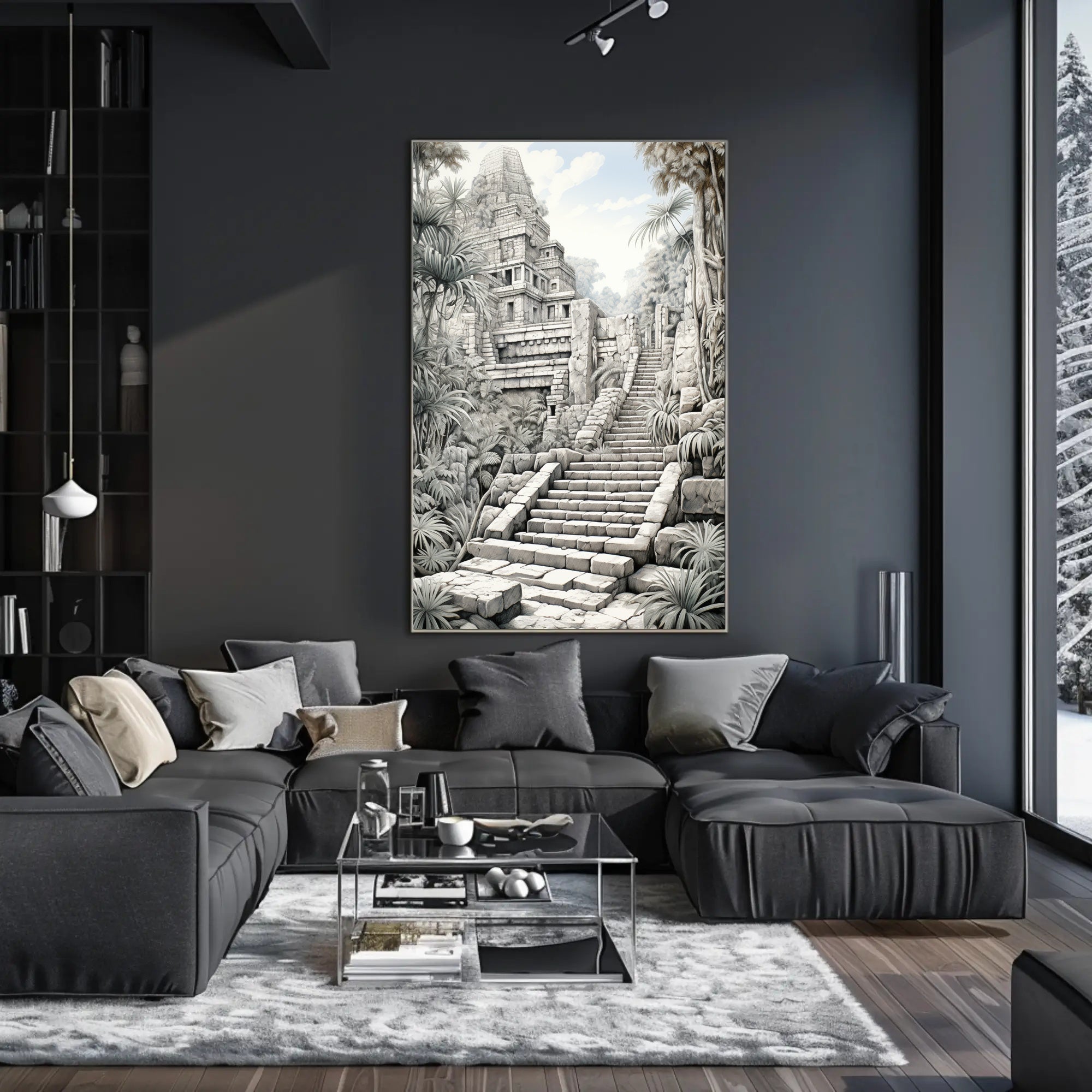 Ancient Temple In The Jungle Poster