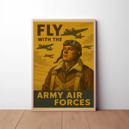 Fly with the Army Air Forces Recruitment Poster