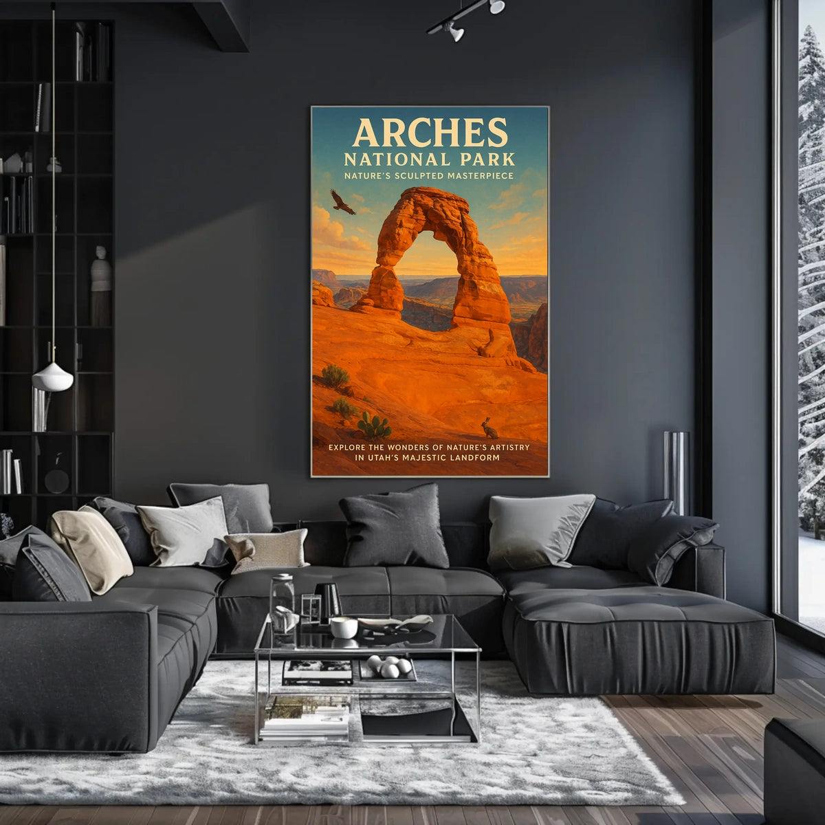 Arches National Park Scenic Vintage Travel Poster