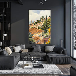Monaco Princes Palace Old Town View Poster