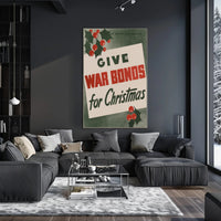Give War Bonds for Christmas Poster Art Print PosterGoat