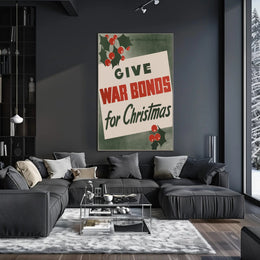 Give War Bonds for Christmas Poster Art Print PosterGoat