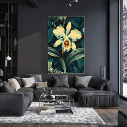 Enchanting Orchid Illustration William Morris Art Poster