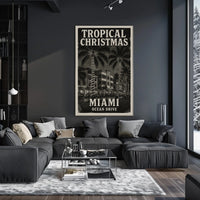 Tropical Christmas in Miami Poster
