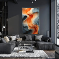 Abstract Waves Modern Art for Contemporary Living Spaces Poster