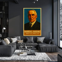 Harding Vintage Patriotic Leadership Poster