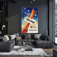 Destination Finland Winter Sports Poster