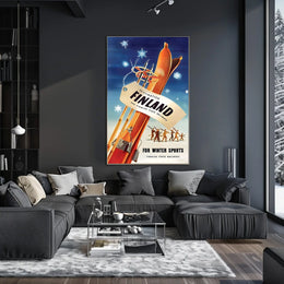 Destination Finland Winter Sports Poster