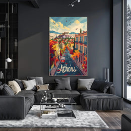 Athens in Autumn Poster