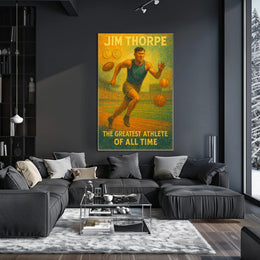 Celebrating Athletic Excellence Jim Thorpe Poster