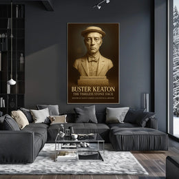 Buster Keaton The Timeless Stone Face Poster