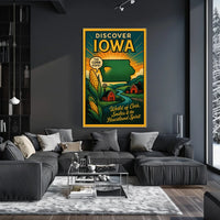 Discover Iowa The Corn State Poster