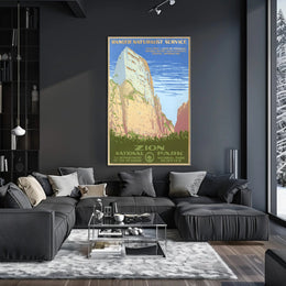 Zion National Park Vintage Ranger Poster Print