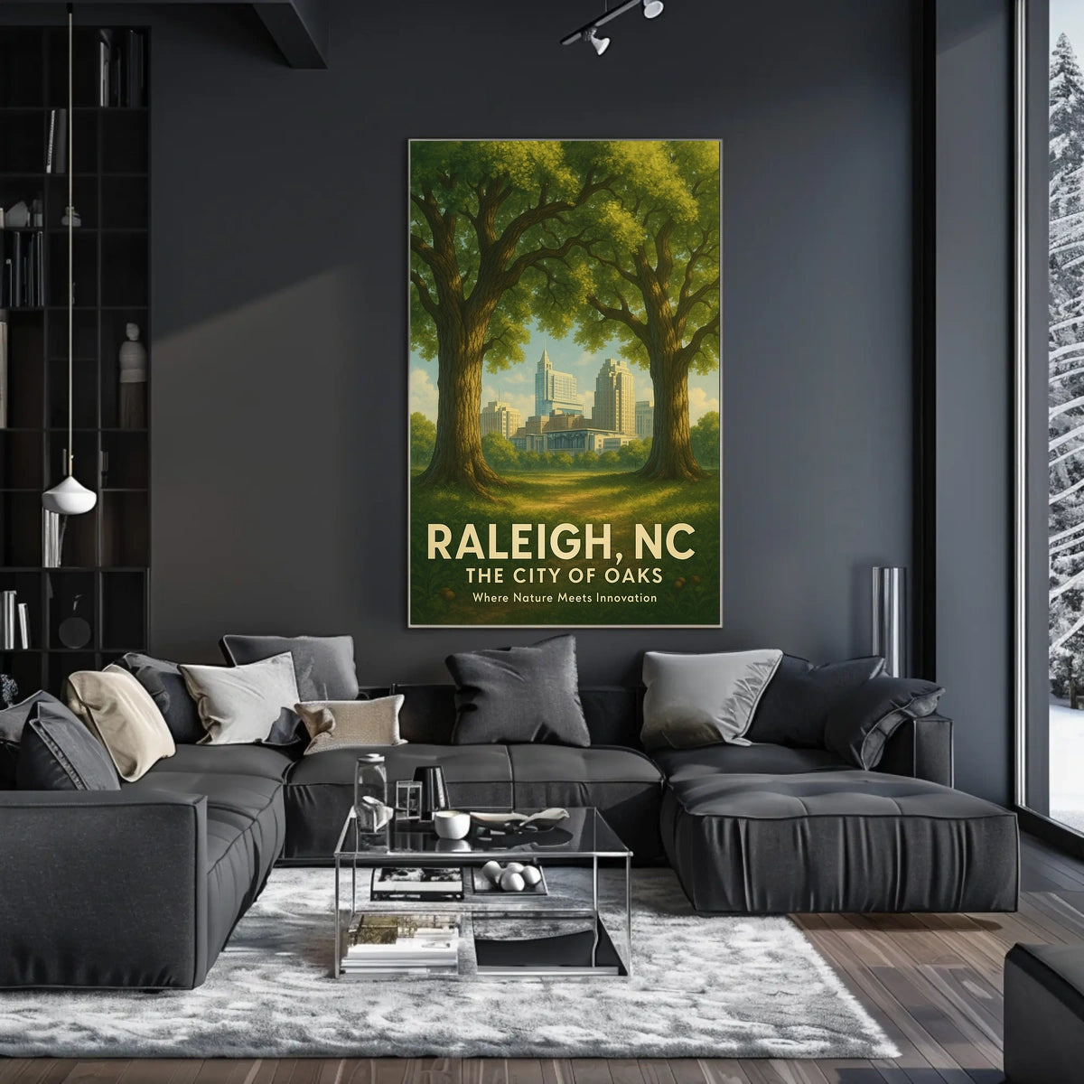 Raleigh, NC The City of Oaks Poster