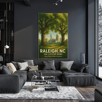 Raleigh, NC The City of Oaks Poster