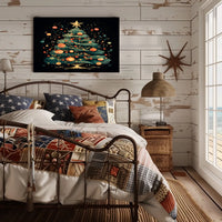 Festive Christmas Tree Poster